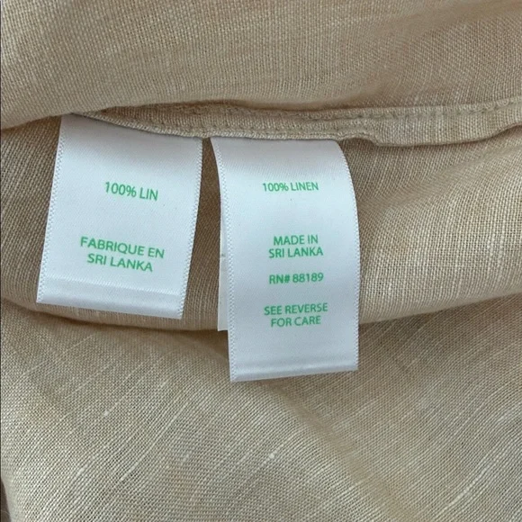 Lilly Pulitzer Sea View Metallic Button Down 
Gold Foiled Sandbar X Resort White - Picture 7 of 9